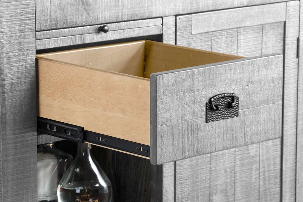 Sunny Designs - Alpine Grey -  80in Traditional Wood Home Bar - 1963AG veiw 6