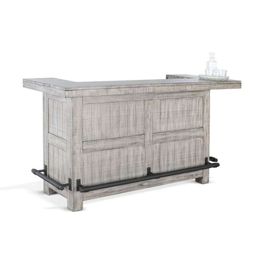 Sunny Designs - Alpine Grey - 80in Traditional Wood Home Bar - 1963AG view 1