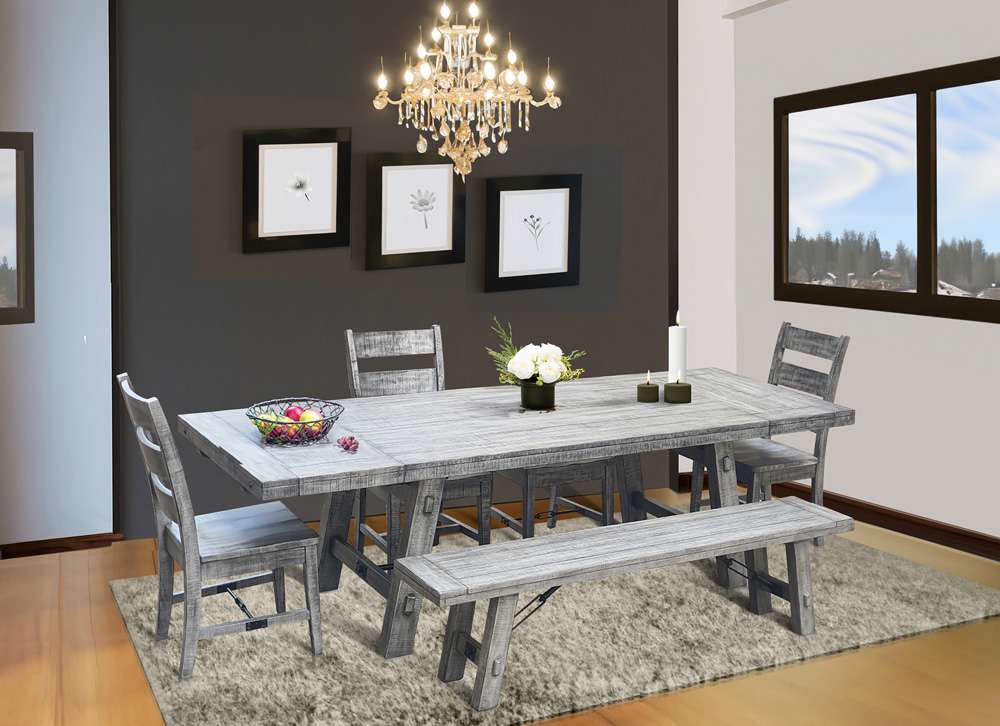 Sunny Designs - Alpine Grey -  Alpine Extension Table with Turnbuckle - 1380AG veiw 4