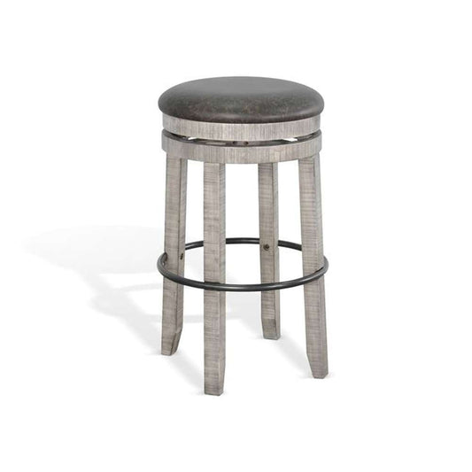 Sunny Designs - Alpine Grey -  Bar Swivel Stool, Cushion Seat (Set of 2) - 1624AG-30 veiw 1