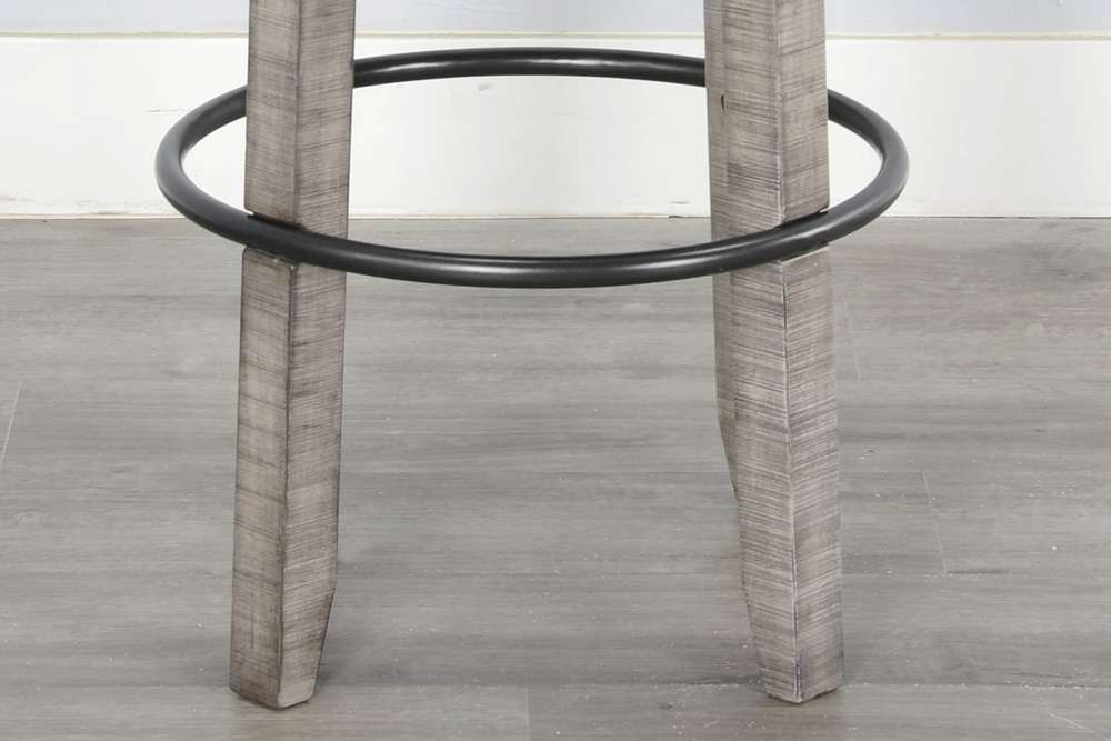 Sunny Designs - Alpine Grey -  Bar Swivel Stool, Cushion Seat (Set of 2) - 1624AG-30 veiw 2