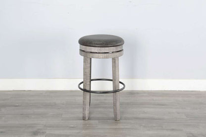 Sunny Designs - Alpine Grey -  Bar Swivel Stool, Cushion Seat (Set of 2) - 1624AG-30 veiw 3