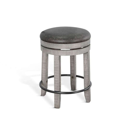 Sunny Designs - Alpine Grey -  Counter Swivel Stool, Cushion Seat (Set of 2) - 1624AG-24 veiw 1