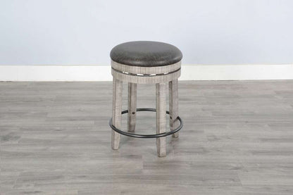 Sunny Designs - Alpine Grey -  Counter Swivel Stool, Cushion Seat (Set of 2) - 1624AG-24 veiw 2