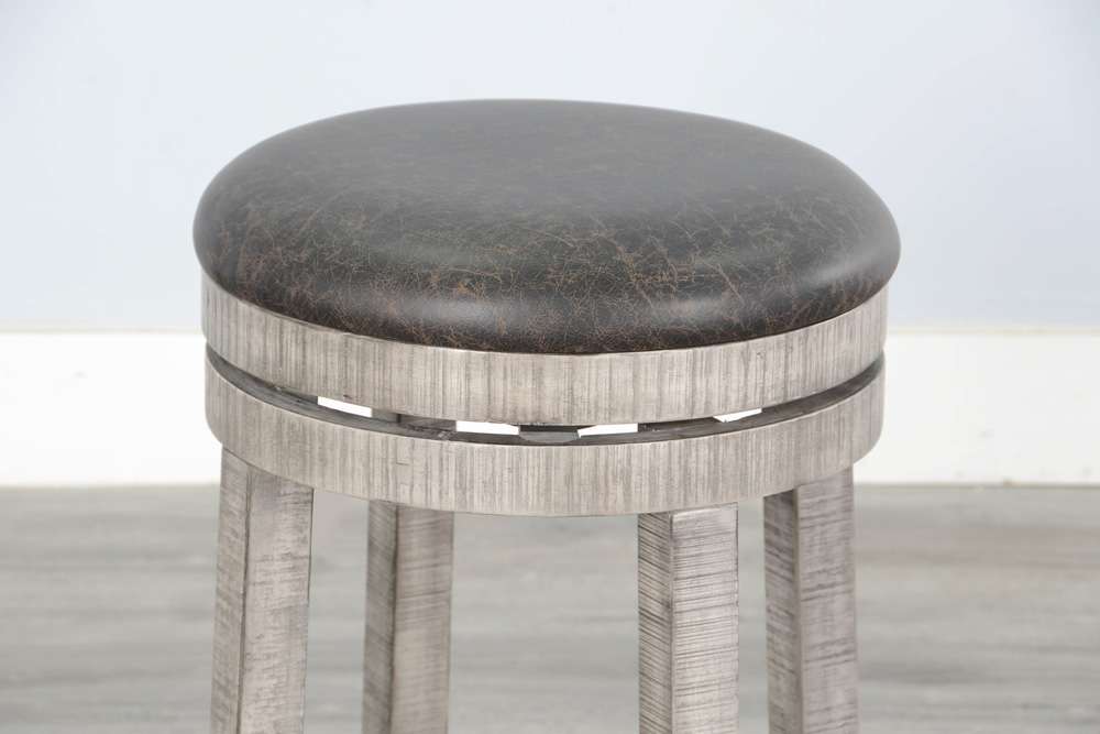 Sunny Designs - Alpine Grey -  Counter Swivel Stool, Cushion Seat (Set of 2) - 1624AG-24 veiw 4