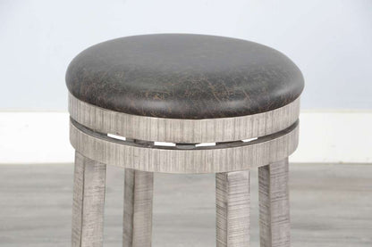 Sunny Designs - Alpine Grey -  Counter Swivel Stool, Cushion Seat (Set of 2) - 1624AG-24 veiw 4