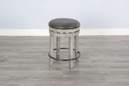 Sunny Designs - Alpine Grey -  Counter Swivel Stool, Cushion Seat (Set of 2) - 1624AG-24 veiw 5
