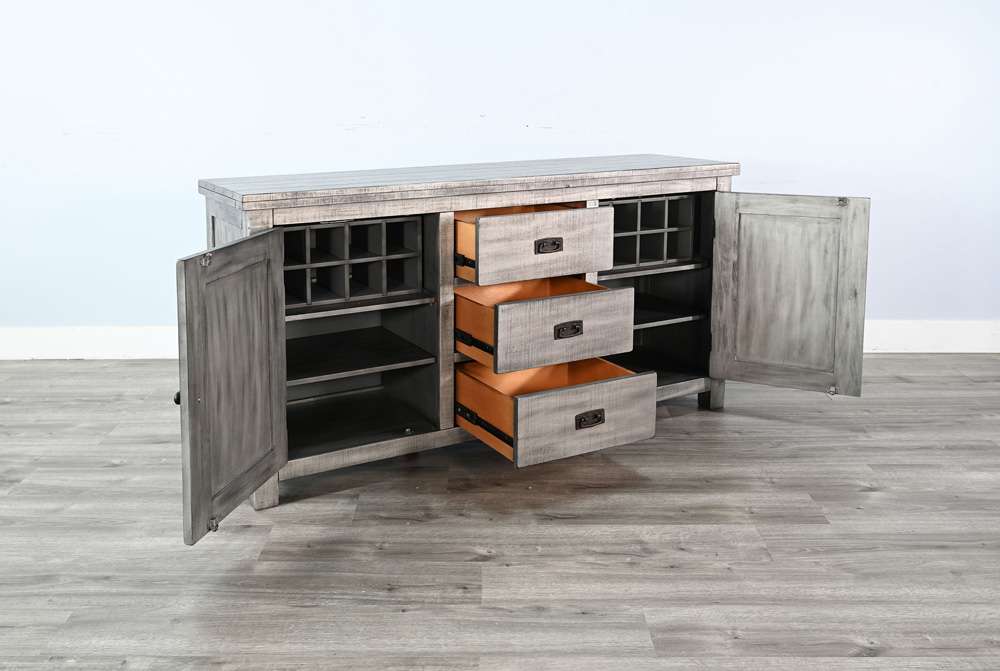 Sunny Designs - Alpine Grey -  Dining Wood Buffet - 2428AG-B veiw 2