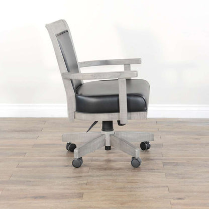 Sunny Designs - Alpine Grey -  Game Chair with Casters, Cushion Seat & Back - 1444AG veiw 3