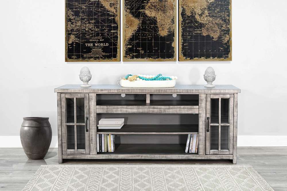 Sunny Designs - Alpine Grey -  Media Console  - 3662AG-76 veiw 2