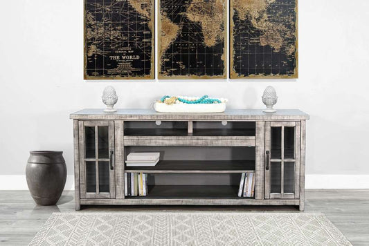 Sunny Designs - Alpine Grey -  Media Console  - 3662AG-76 veiw 2