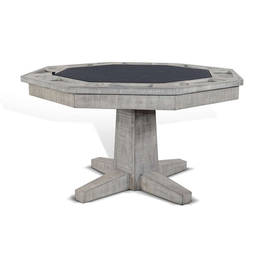 Sunny Designs - Alpine Grey -  Reversible Game and Dining Poker Table - 1033AG veiw 1
