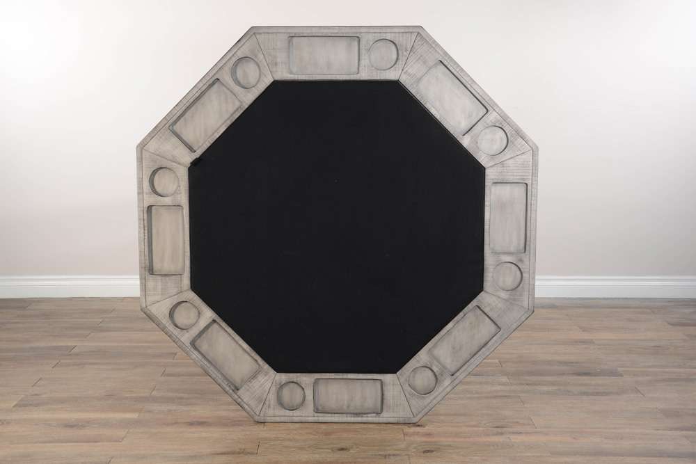 Sunny Designs - Alpine Grey -  Reversible Game and Dining Poker Table - 1033AG veiw 7