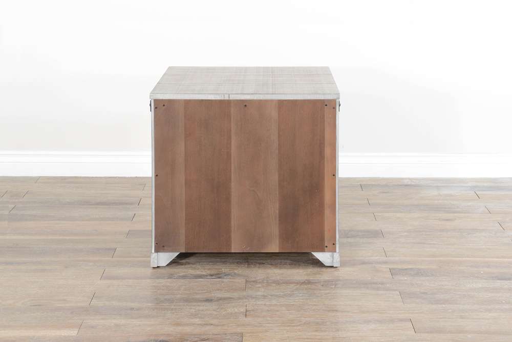 Sunny Designs - Alpine Grey -  Traditional Mahogany Wood End Table in Alpine Gray - 3169AG-E veiw 3