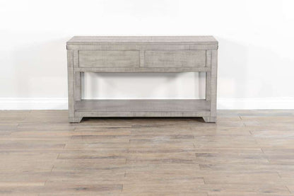 Sunny Designs - Alpine Grey -  Traditional Mahogany Wood Sofa Table in Alpine Gray - 3169AG-S veiw 3