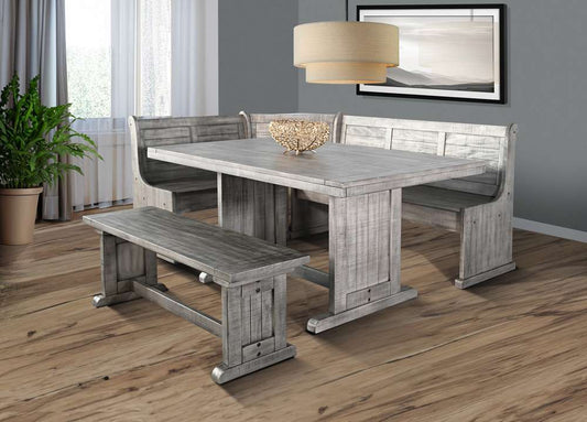 Sunny Designs - Alpine Grey -  Wood Breakfast Nook Dining Set - 0113AG veiw 2
