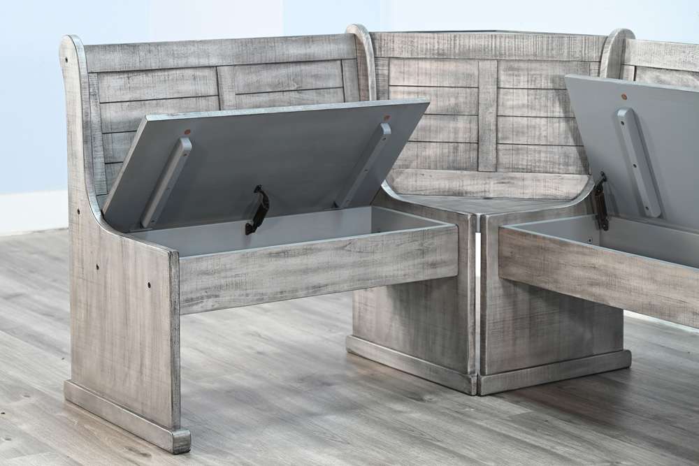 Sunny Designs - Alpine Grey -  Wood Breakfast Nook Dining Set - 0113AG veiw 4