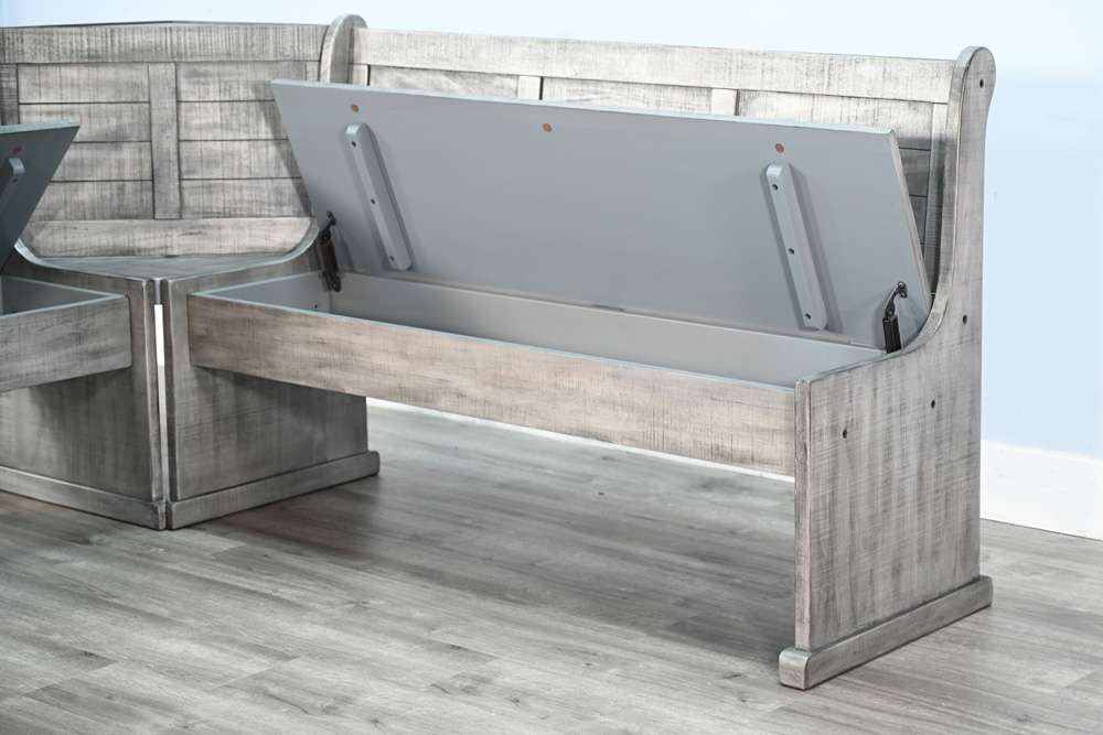 Sunny Designs - Alpine Grey -  Wood Breakfast Nook Dining Set - 0113AG veiw 6
