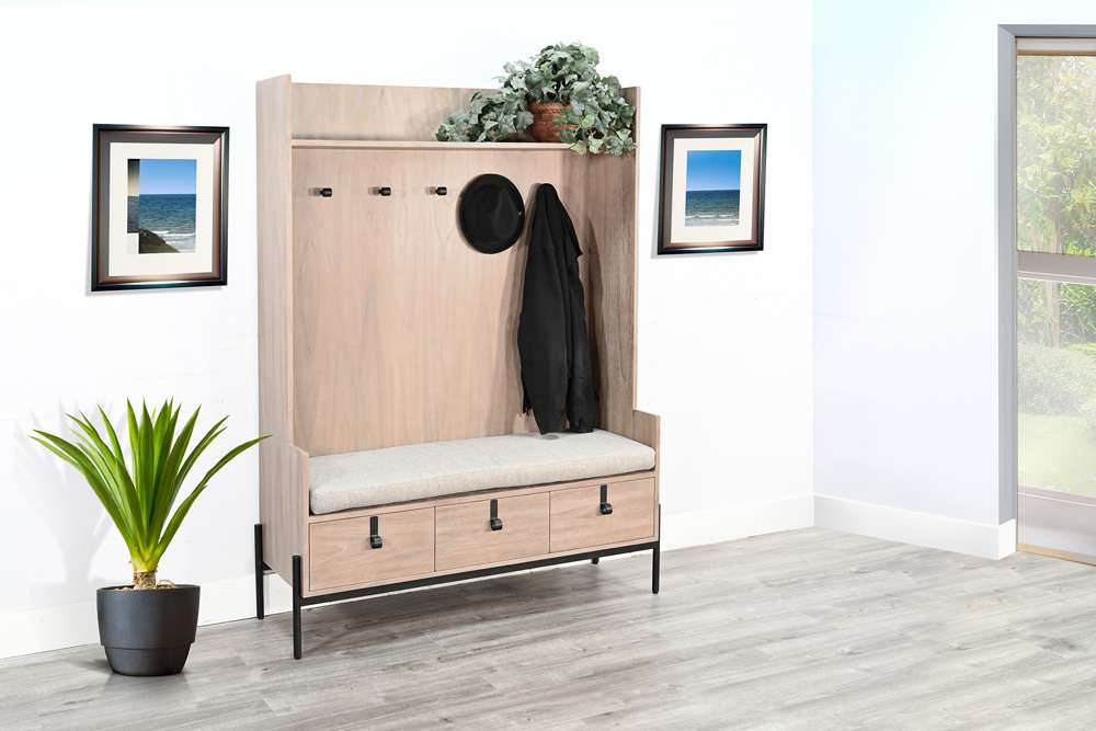 Sunny Designs -  Alyssa Bench Hall Tree - 2127OG veiw 2