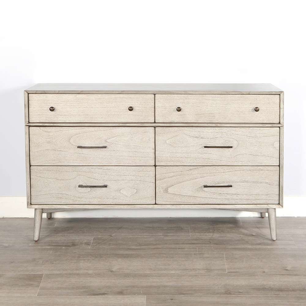 Sunny Designs -  American Modern 6-Drawer Mindi Wood Dresser in Modern Gray - 2336MG-D6 veiw 1