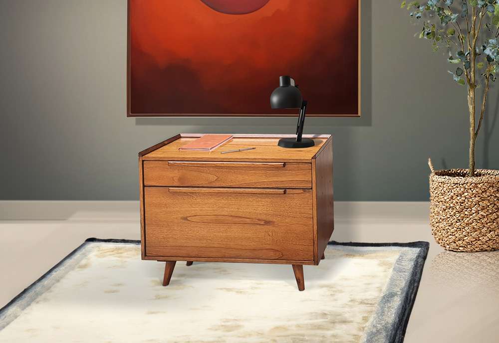 Sunny Designs - American Modern -  Sunny Desigsn Mid-Century Lateral File Cabinet - 2845CN-F veiw 2