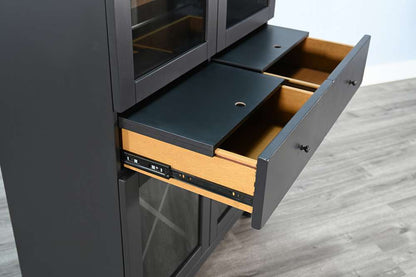 Sunny Designs -  Arched Wine Bar Cabinet - 2117BL veiw 5