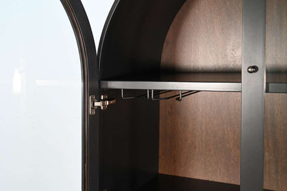 Sunny Designs -  Arched Wine Bar Cabinet - 2117BL veiw 7