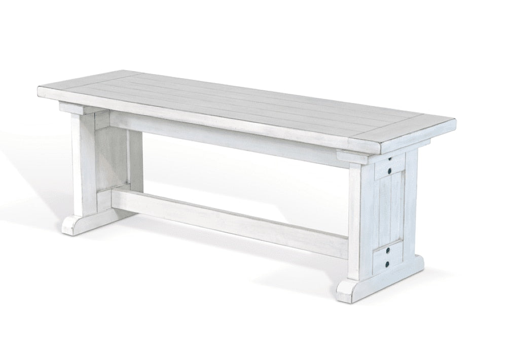 Sunny Designs - Bayside Side Bench in White - 0113MW-SB veiw 1