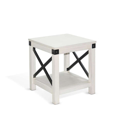 Sunny Designs -  Bayside White Wood End Table - 3185MW-E veiw 1