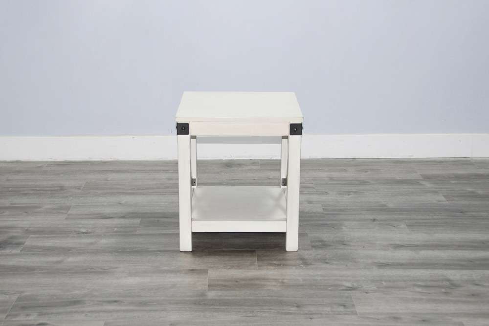 Sunny Designs -  Bayside White Wood End Table - 3185MW-E veiw 2