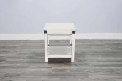 Sunny Designs -  Bayside White Wood End Table - 3185MW-E veiw 2