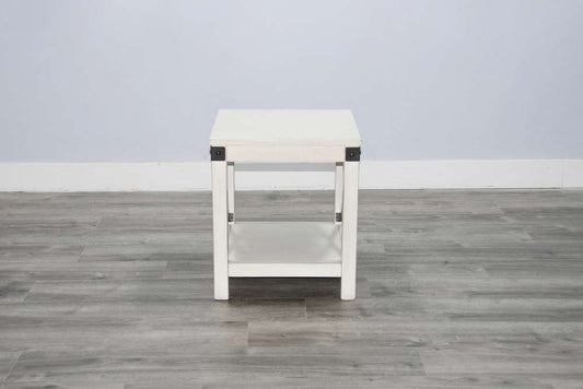 Sunny Designs -  Bayside White Wood End Table - 3185MW-E veiw 2