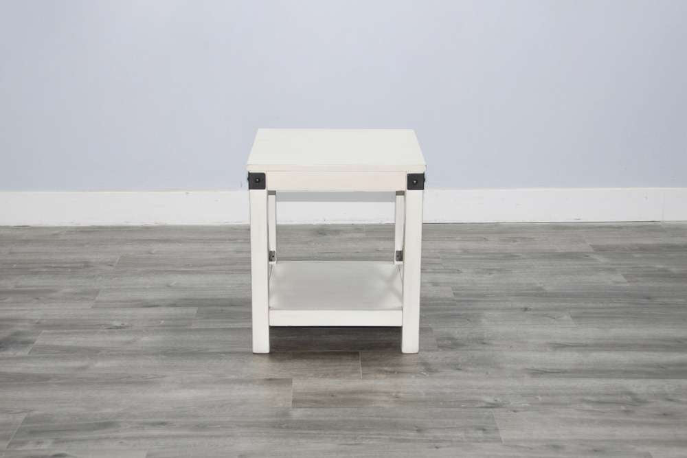 Sunny Designs -  Bayside White Wood End Table - 3185MW-E veiw 4