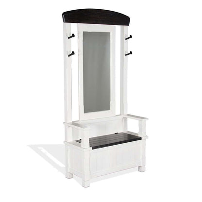 Sunny Designs - Carriage House -  78in 4-hook Farmhouse Wood Hall Tree - 2537EC veiw 1