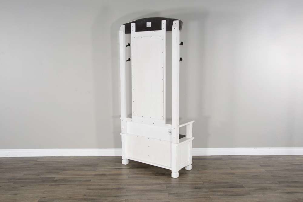 Sunny Designs - Carriage House -  78in 4-hook Farmhouse Wood Hall Tree - 2537EC veiw 4