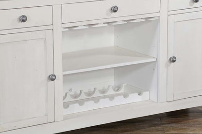 Sunny Designs - Carriage House -  78in Farmhouse Wood Home Bar - 1959EC veiw 8