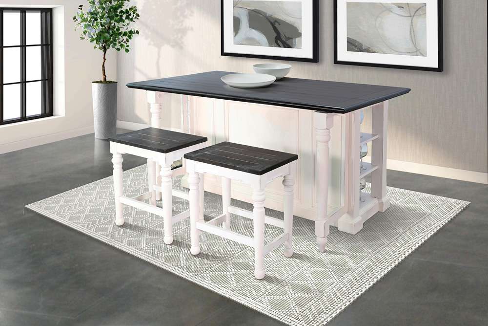 Sunny Designs - Carriage House -  Carriage House Kitchen Island, 13in Drop Leaf - 1016EC veiw 2