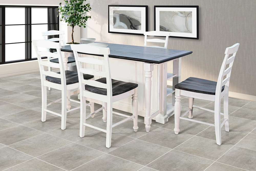 Sunny Designs - Carriage House -  Carriage House Kitchen Island, 13in Drop Leaf - 1016EC veiw 8