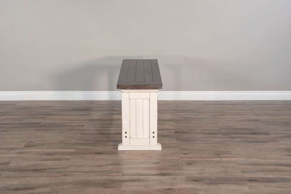 Sunny Designs - Carriage House -  Counter Wood Side Bench - 0114EC-SB veiw 2