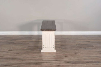 Sunny Designs - Carriage House -  Counter Wood Side Bench - 0114EC-SB veiw 2
