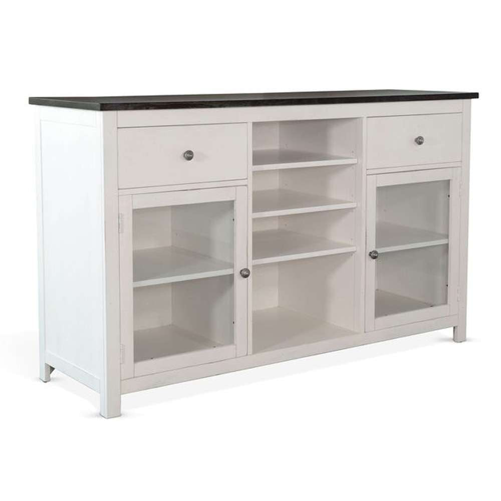 Sunny Designs - Carriage House -  Wood White Buffet with Drawers - 1976EC-B veiw 1