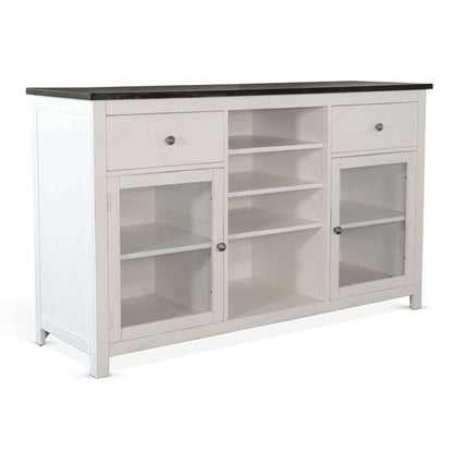 Sunny Designs - Carriage House -  Wood White Buffet with Drawers - 1976EC-B veiw 1