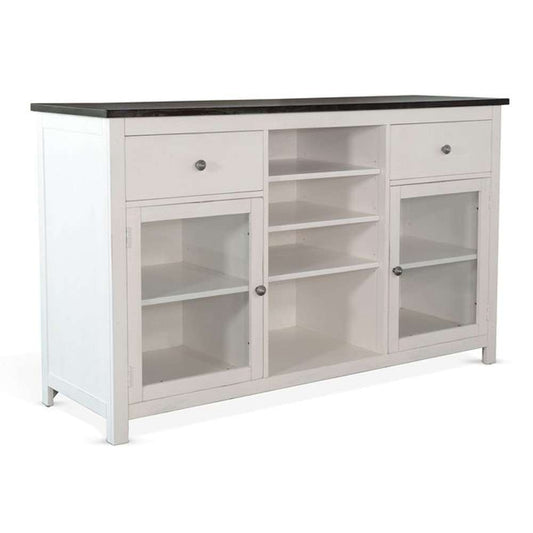 Sunny Designs - Carriage House -  Wood White Buffet with Drawers - 1976EC-B veiw 1