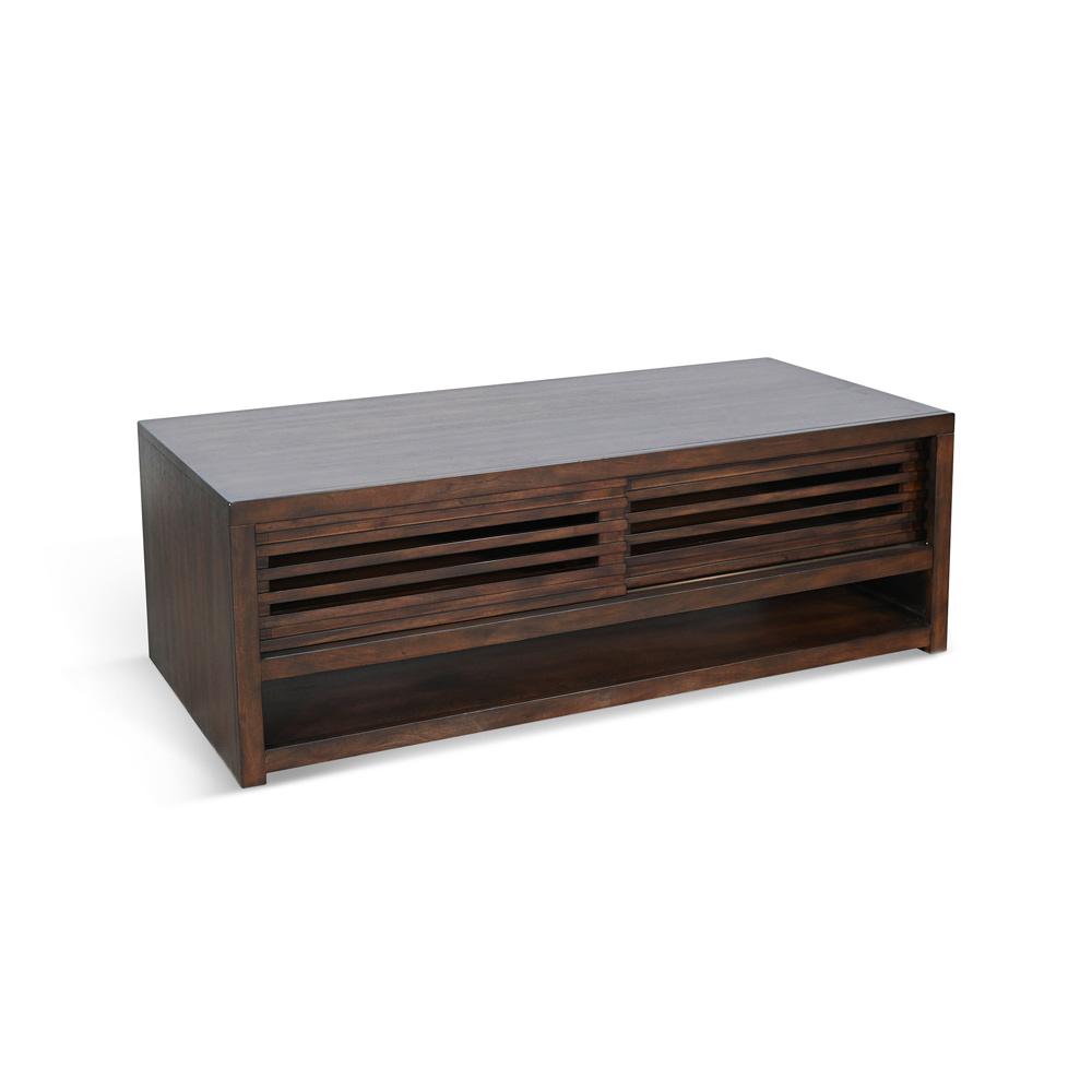 Sunny Designs - Coffee Table with Sliding Doors & Casters - 3192CB-C veiw 1