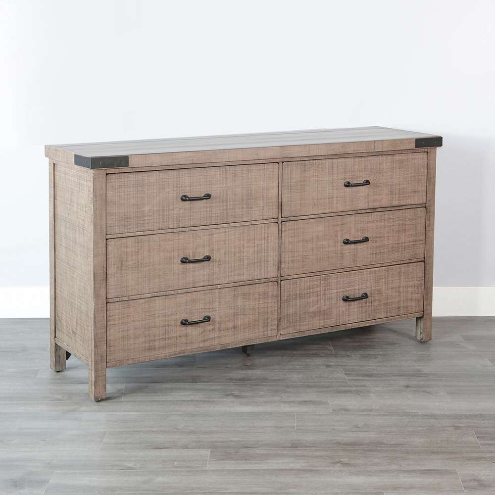 Sunny Designs -  Desert Rock Modern Mahogany Dresser in Desert Rock-Light Brown - 2357DR-D veiw 1