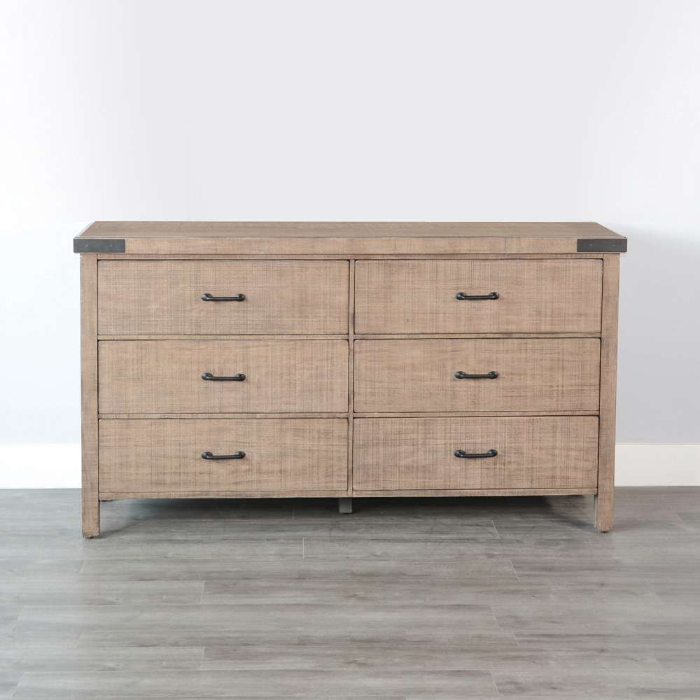 Sunny Designs -  Desert Rock Modern Mahogany Dresser in Desert Rock-Light Brown - 2357DR-D veiw 2