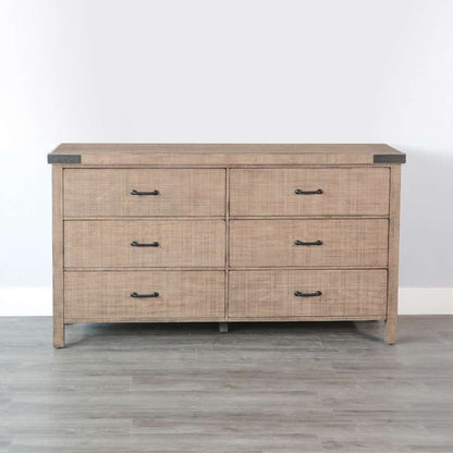 Sunny Designs -  Desert Rock Modern Mahogany Dresser in Desert Rock-Light Brown - 2357DR-D veiw 2