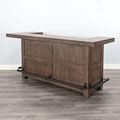 Sunny Designs - Doe Valley -  80in Traditional Wood Home Bar - 1963BU veiw 1