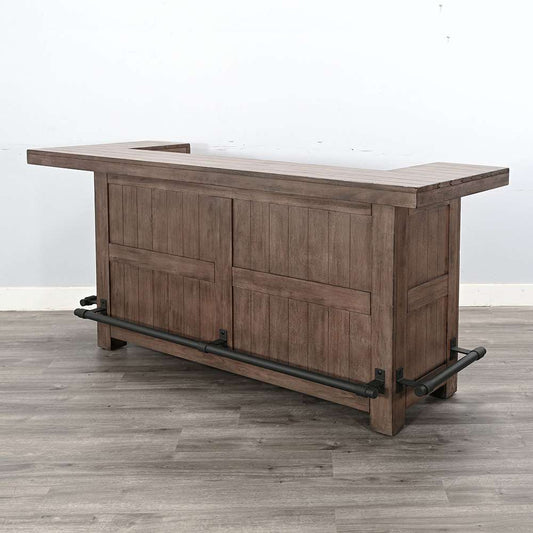 Sunny Designs - Doe Valley -  80in Traditional Wood Home Bar - 1963BU veiw 1