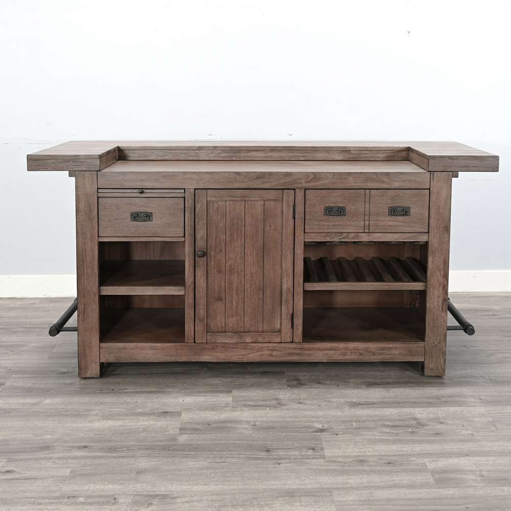 Sunny Designs - Doe Valley -  80in Traditional Wood Home Bar - 1963BU veiw 2